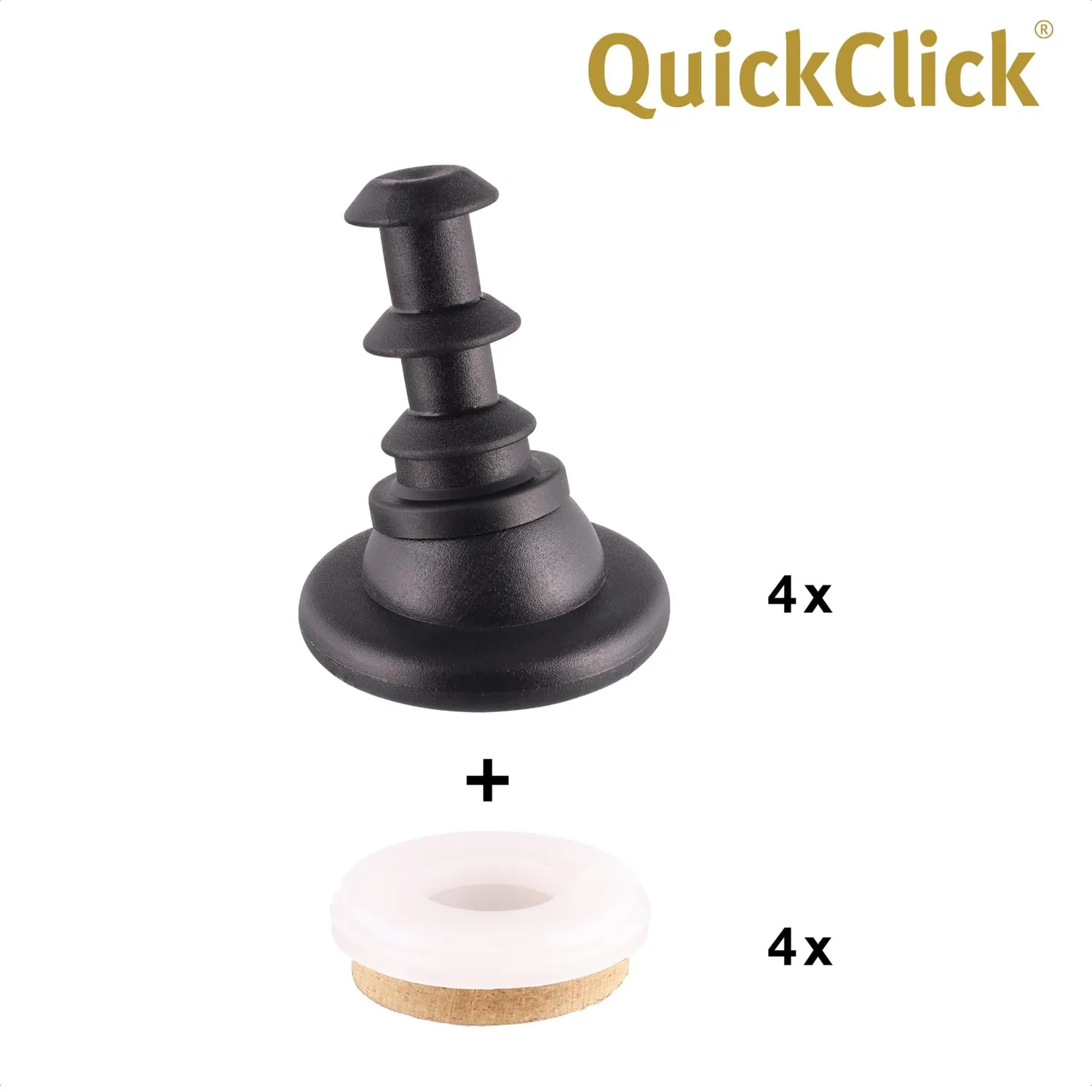 Wagner QuickClick 16781200 feltrini inserire 12/16 mm 4pz Vitra