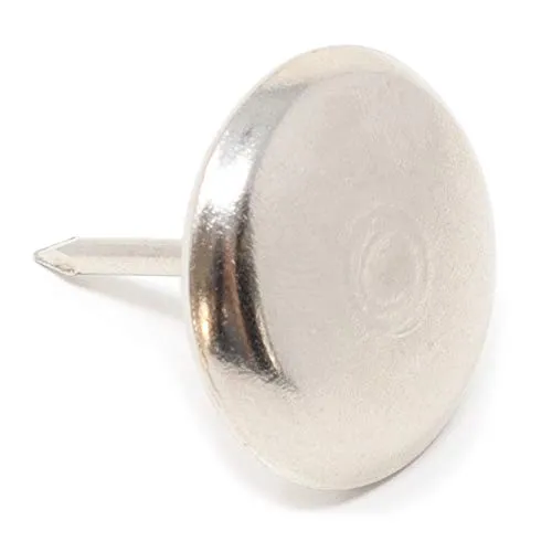 Adsamm scivoli metallo con chiodo argento 16 pezzi 25 mm