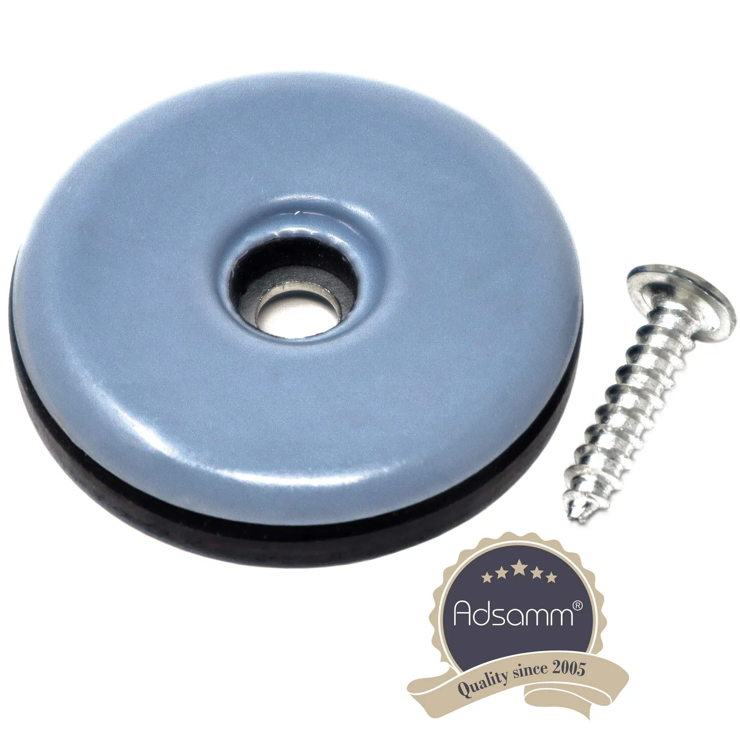 Adsamm feltrini teflon a vite Ø38 mm grigi 16 pz