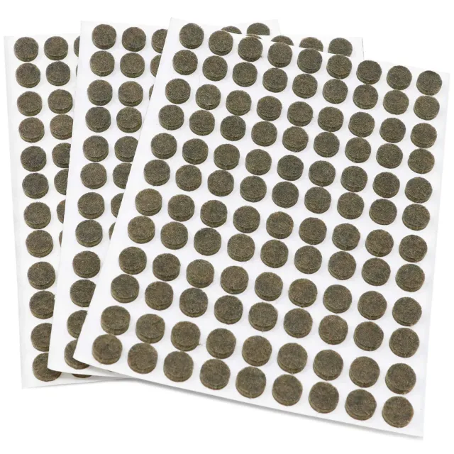 Adsamm feltrini autoadesivi marroni Ø 10 mm 324 pezzi spessi