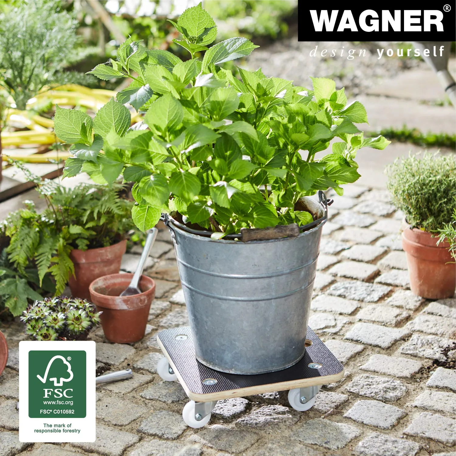 Wagner Maxigrip 20135001 carrello piante 29x29 cm 200 kg