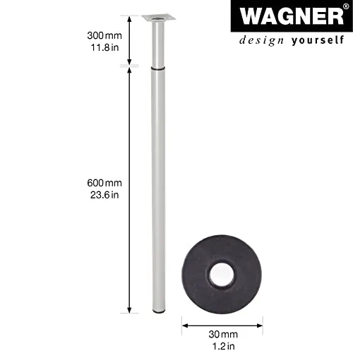 Wagner ST 1837 12183701 gamba telescopica 600-900 mm grigia