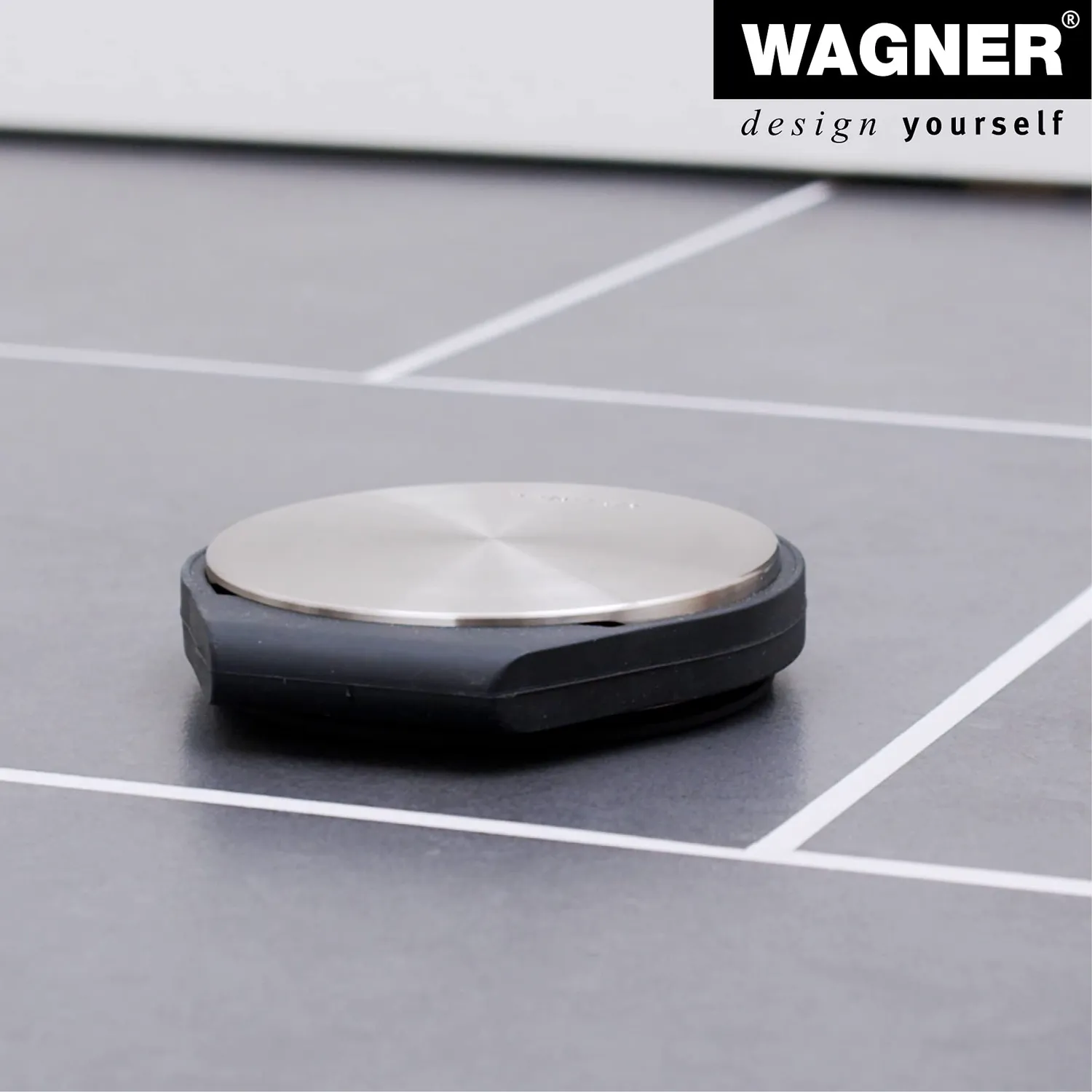 Wagner Big Disk fermaporta acciaio inox ø 90 mm