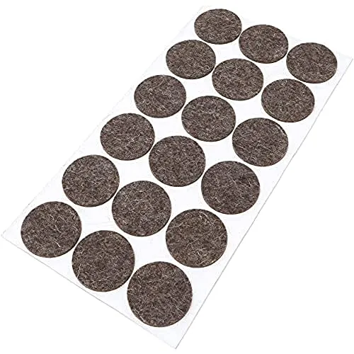 Adsamm Quality Feltrini Lana Ø36 mm Marroni 18 Pezzi