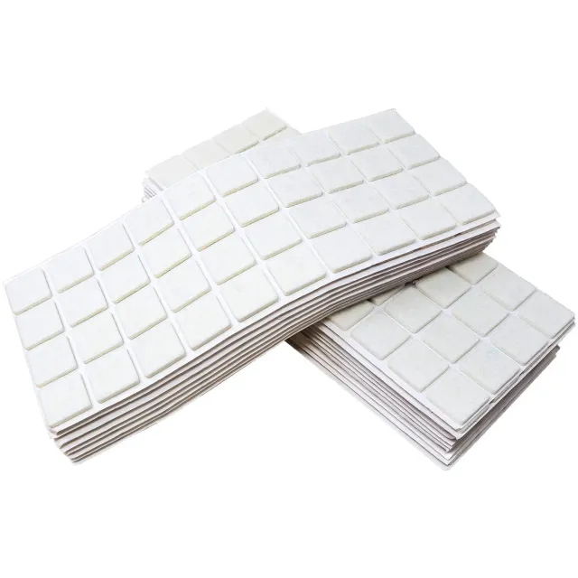 Adsamm Feltrini autoadesivi bianchi 25x25 mm 800 pezzi feltro