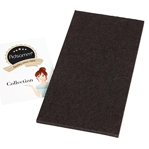 Adsamm Feltro Alta Densita 100x200 mm Marrone 32 Pezzi 5,5 mm
