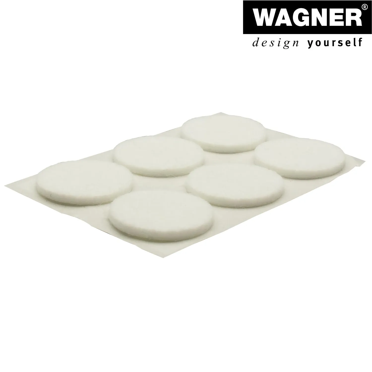 Wagner 15122699 feltrini adesivi bianchi 24 pezzi 26 mm