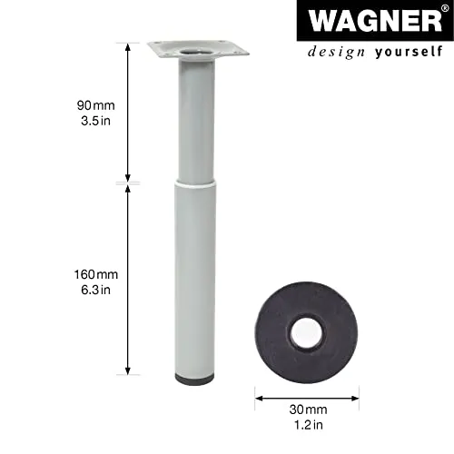 Wagner Telescope ST 1827 gamba 160-250 mm grigia 1 pezzo