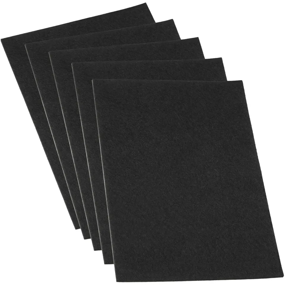 Adsamm Feltro Autoadesivo 200x300 mm Nero 5 Fogli Spesso