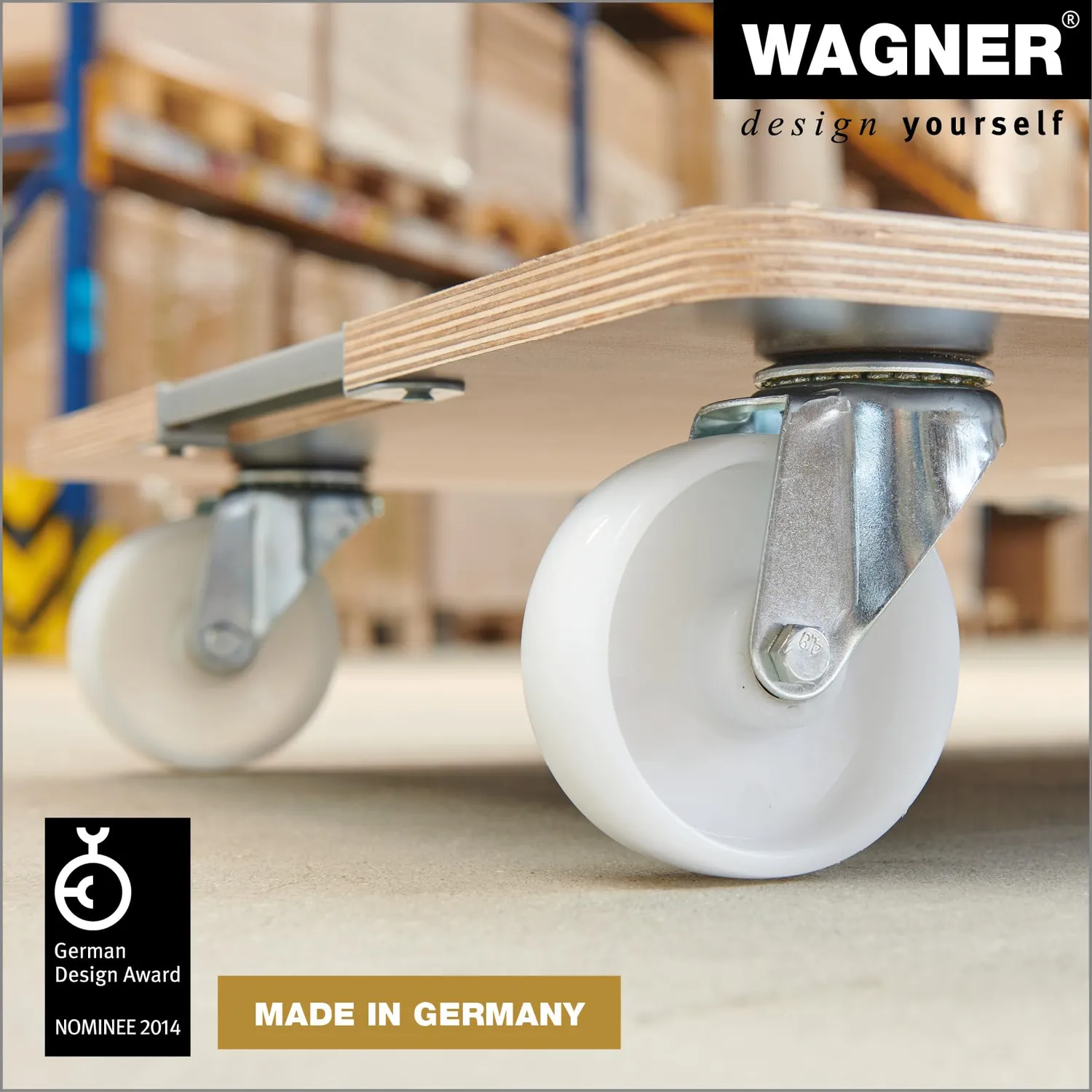 Wagner MM 1379 carrello trasporto 80x60 cm 400 kg antiscivolo