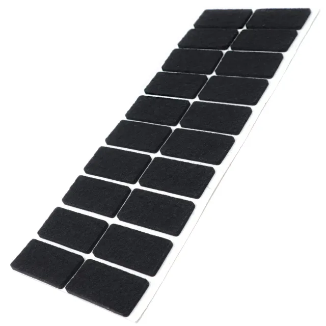 Adsamm 20x40 feltrini autoadesivi neri 20 pezzi 3,5 mm