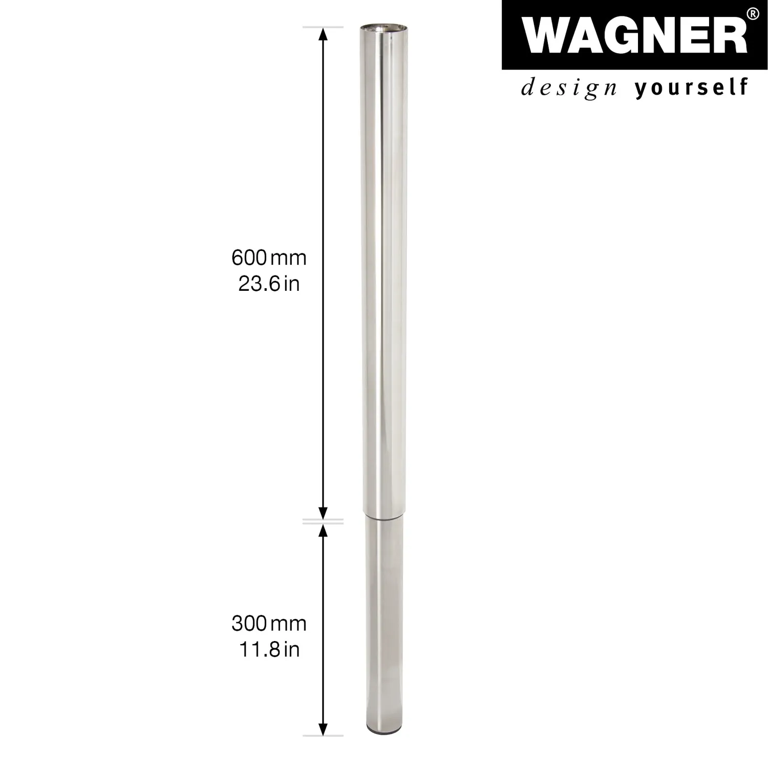 Wagner Telescope ST 1855 gamba tavolo 60-90 cm inox 1 pz