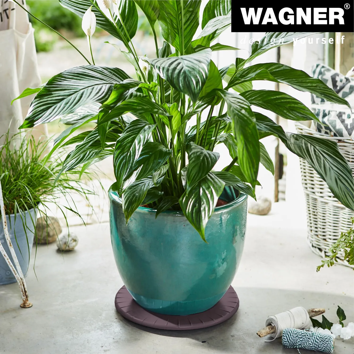 Wagner Ultraflat 20044001 carrello piante Ø 30 cm malva 100 kg