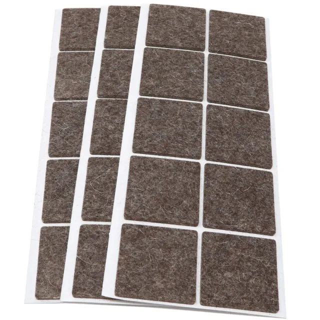 Adsamm Feltrini Quadrati 45x45 mm Marrone 30 Pezzi Lana