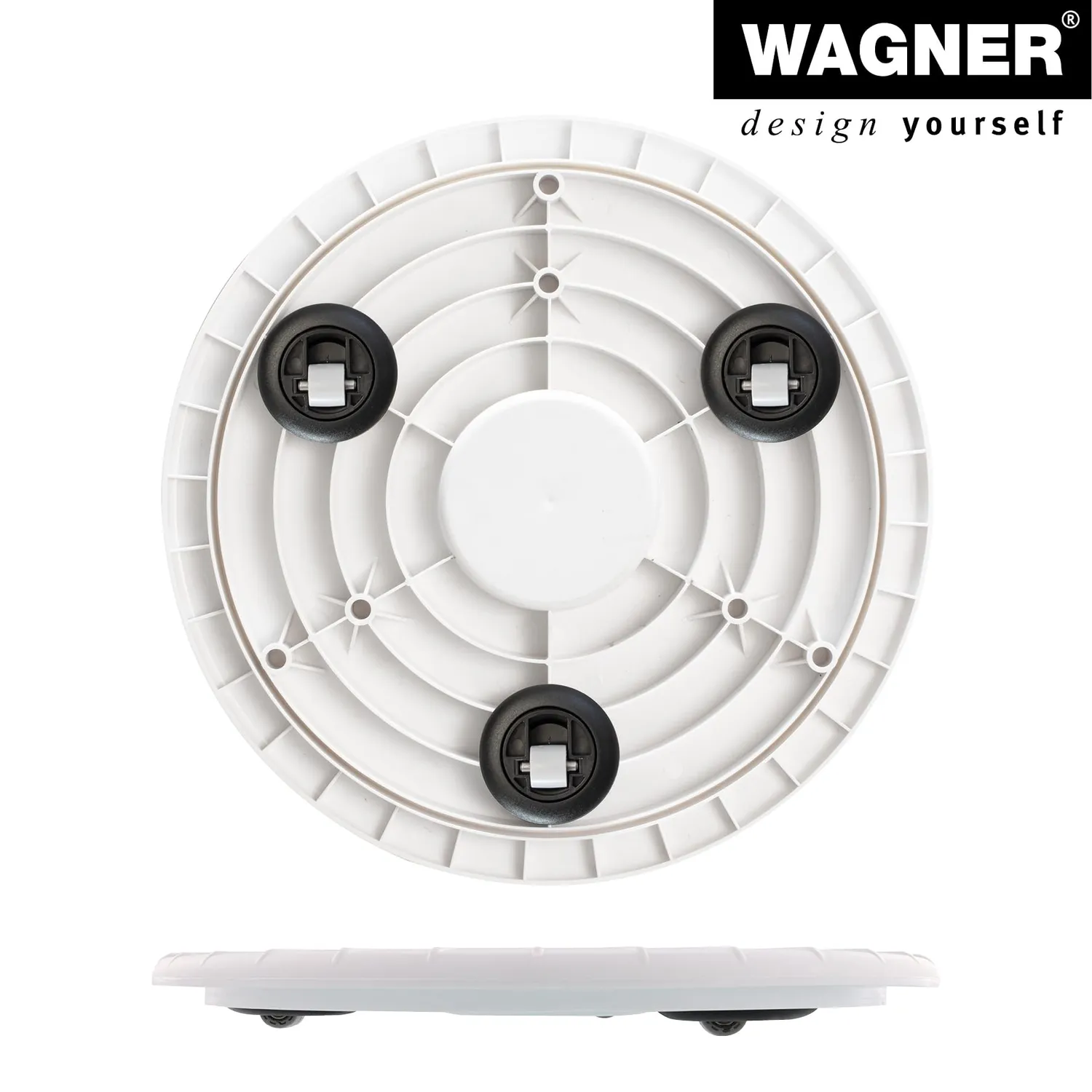 Wagner Ultraflat rullo piante bianco 30x3 cm portata 100 kg