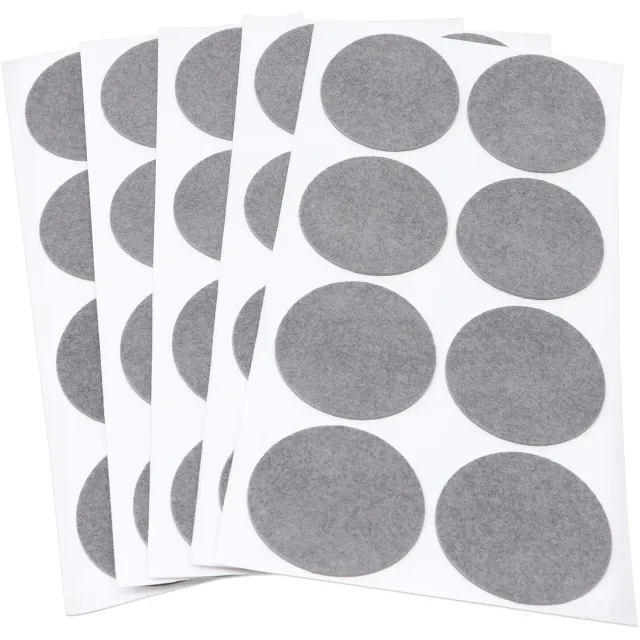 Adsamm feltrini ultrasottili Ø 50 mm grigi 40 pezzi 1,5 mm