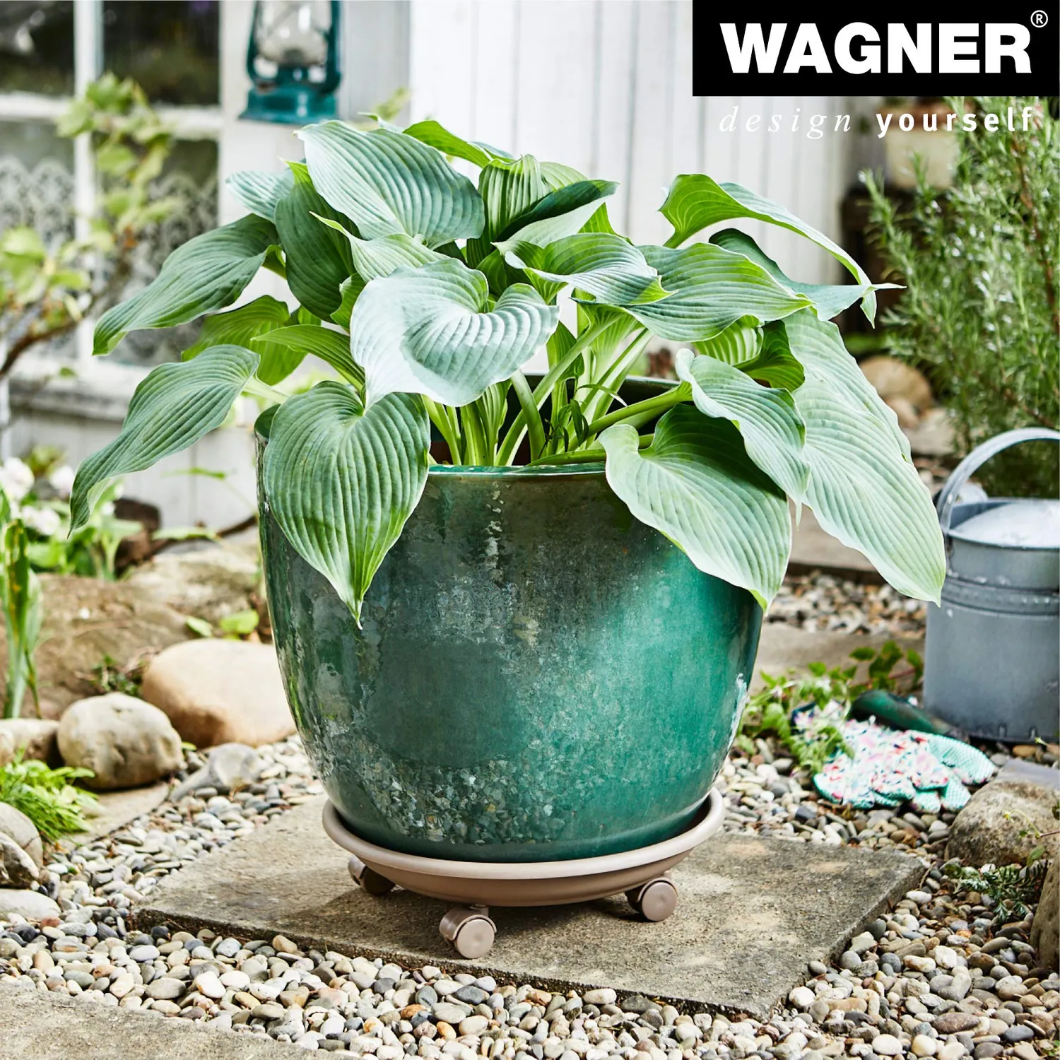 WAGNER Serie K Carrello Piante Ø34 Tortora Portata 50 kg
