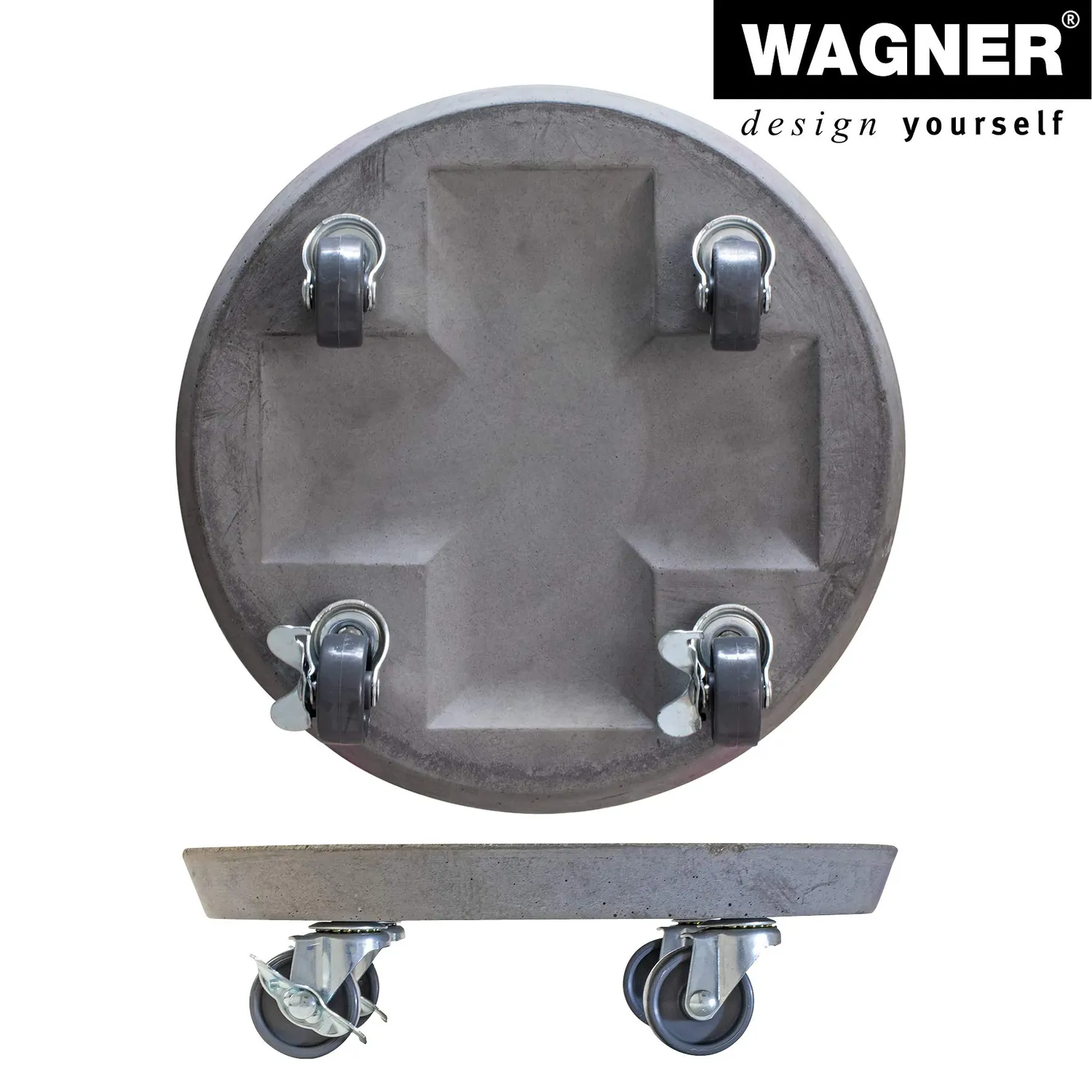 Wagner Stone carrello piante Ø28 cm terrazzo 100 kg