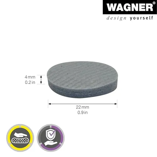 Wagner 16032299 Soft Pads EVA Mix 22mm 12 Pezzi Grigi