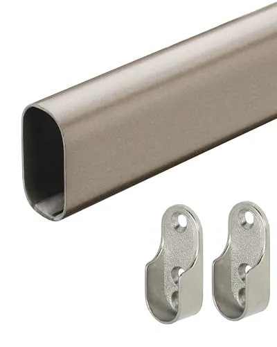 Gedotec Asta appendiabiti ovale titanio 1000 mm