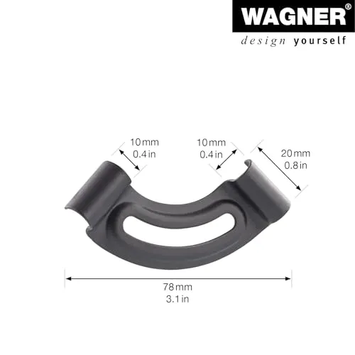 Wagner ST 3941 morsetti angolari 78 mm neri 2 pezzi