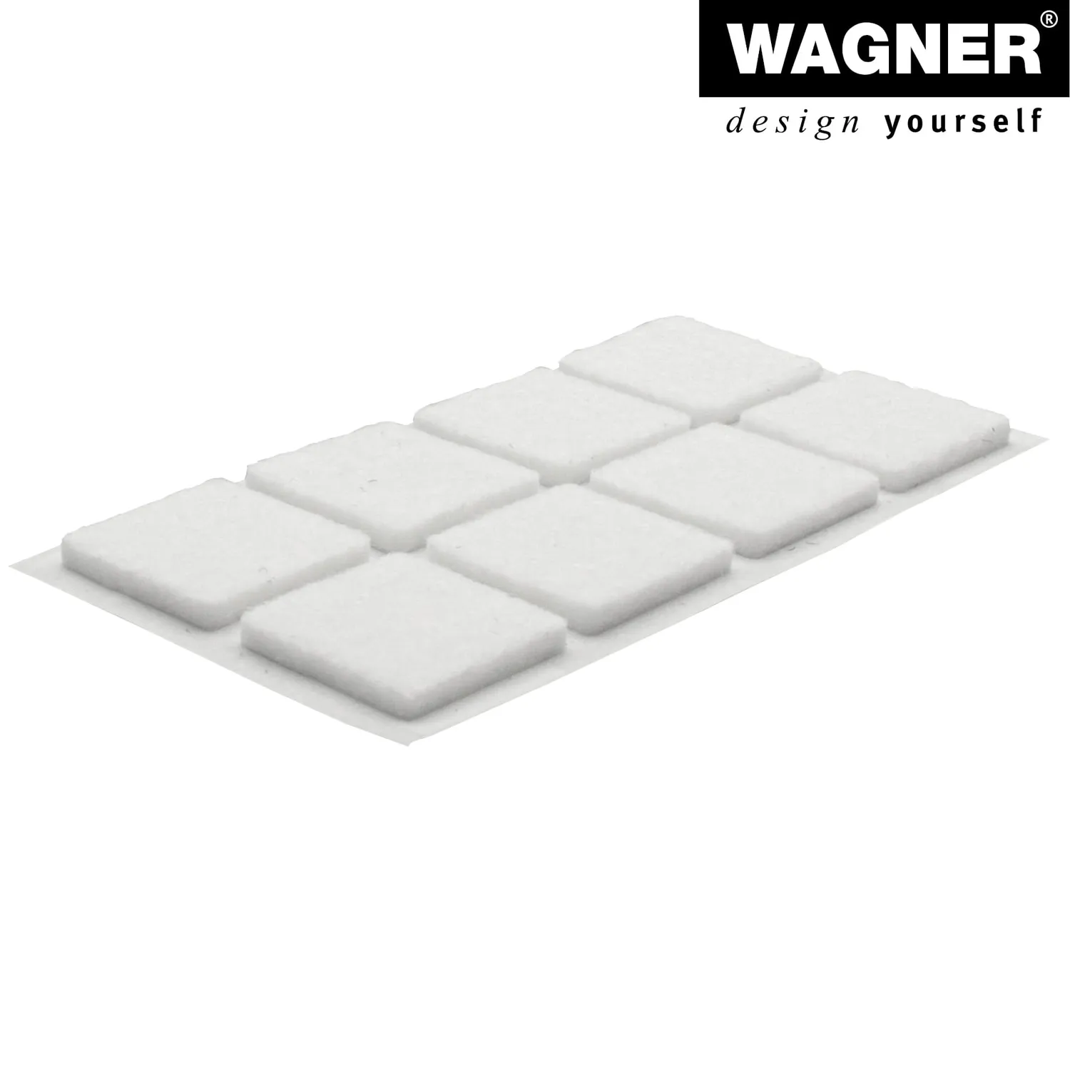 Wagner EH 15172099 feltrini adesivi bianchi 24 pezzi 20x20 mm