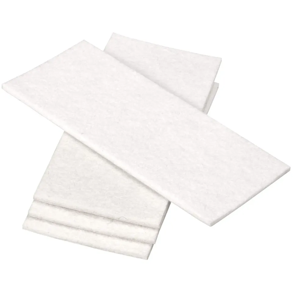 Adsamm fogli feltro autoadesivo bianco 8x18 cm 4 pezzi