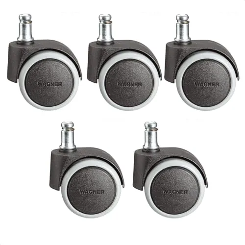 Wagner RO 4011 Ruote Sedia Ufficio Set 5 Morbide Grigie