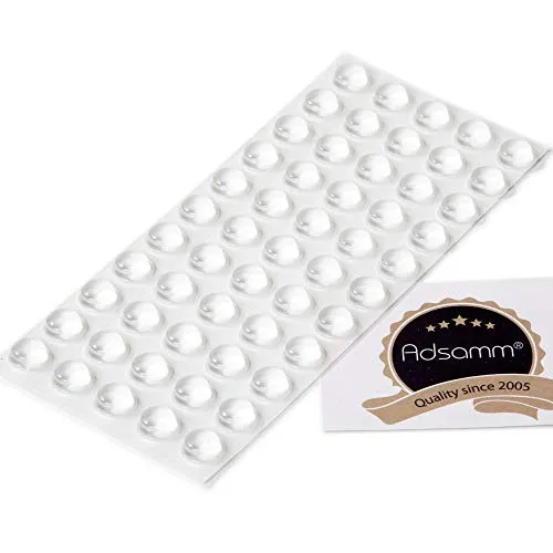 Adsamm paracolpi adesivi trasparenti tondi Ø6 mm x 2 mm mini