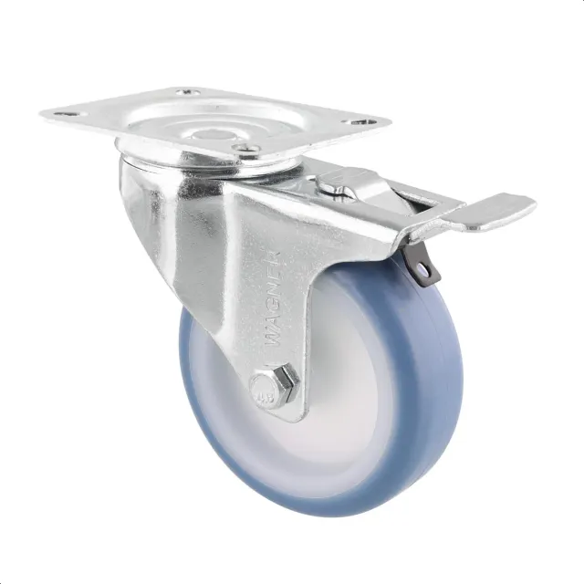 Wagner 04762501 RO 7625 rotella con freno 125 mm blu 1 pz