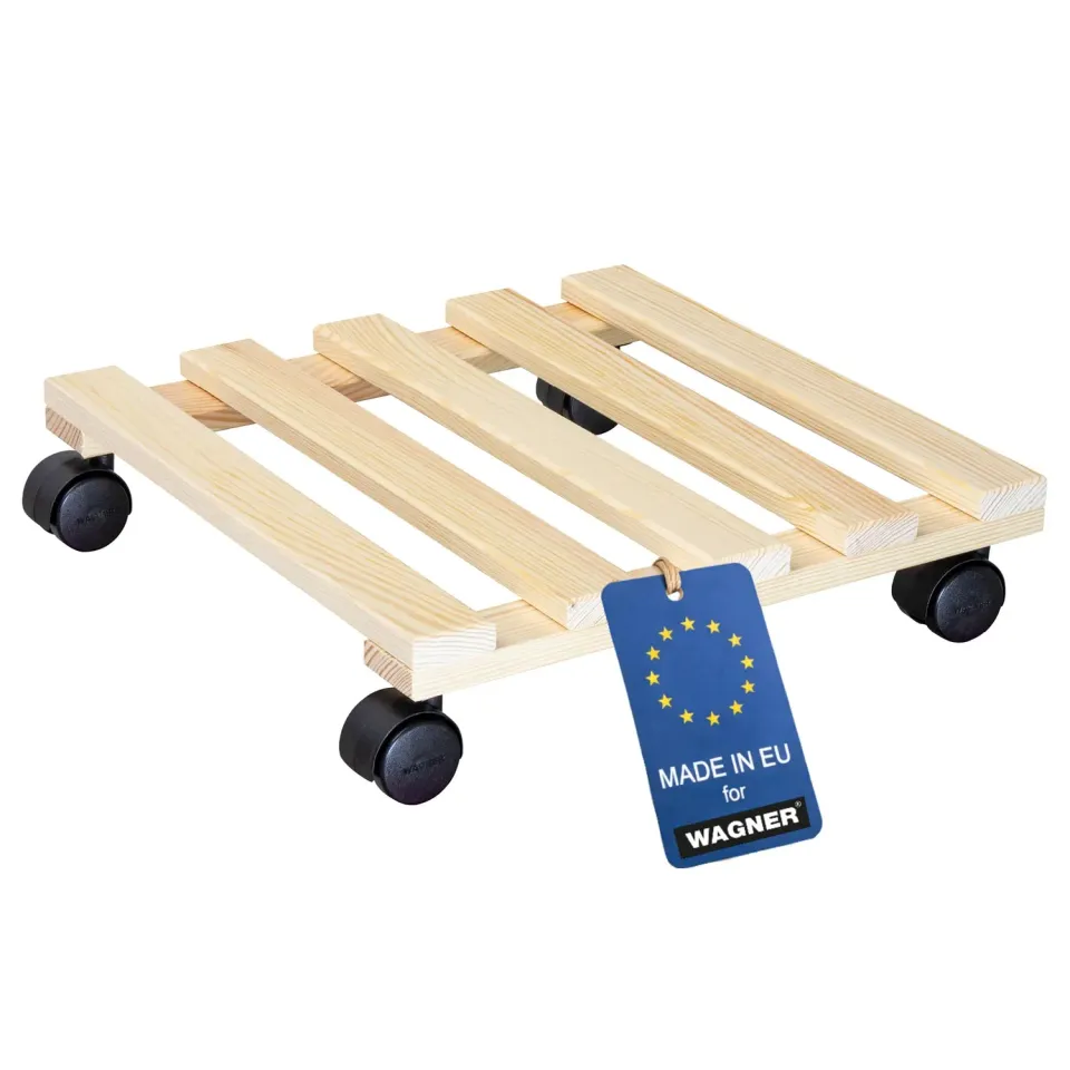 Wagner Paletti Sottovaso con Ruote 35x35 Legno 100 Kg