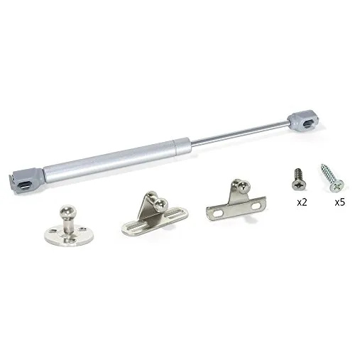Emuca 1274525 Kit Pistone a Gas 11Kg 80mm 10 Pezzi