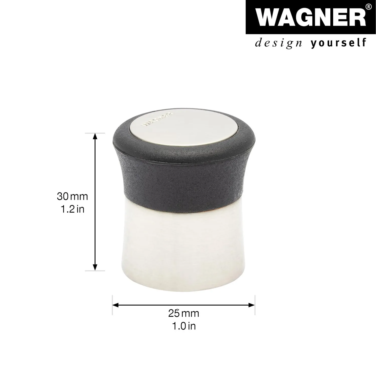 Wagner Pilastro 15514611 fermaporta pavimento zinco 27x30 mm