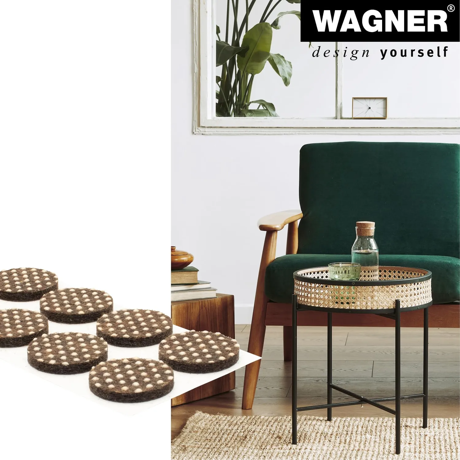Wagner EH 0119 feltrini antiscivolo Ø19 mm 16 pezzi