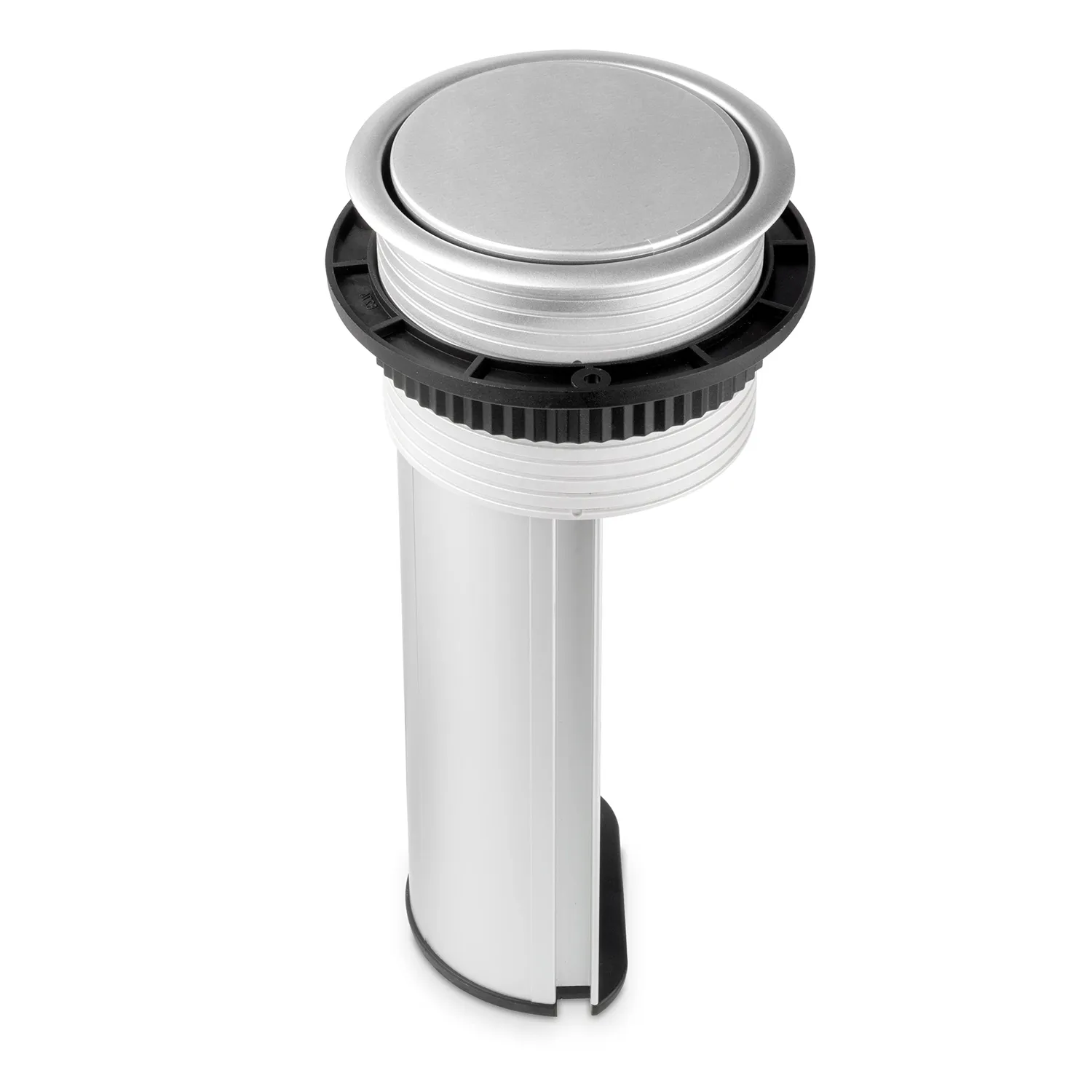 Emuca multiconnettore incasso 2 Schuko 1 USB anodizzato