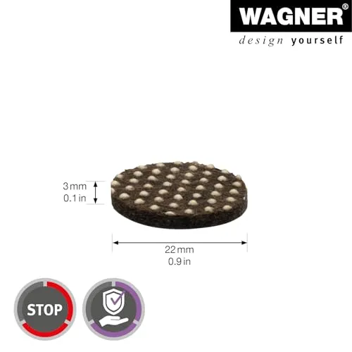 Wagner EH 0122 feltrini antiscivolo Ø22 mm 12 pezzi