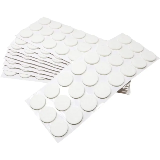 Adsamm Quality Ø 28 mm feltrini autoadesivi 240 pezzi bianchi 3,5mm