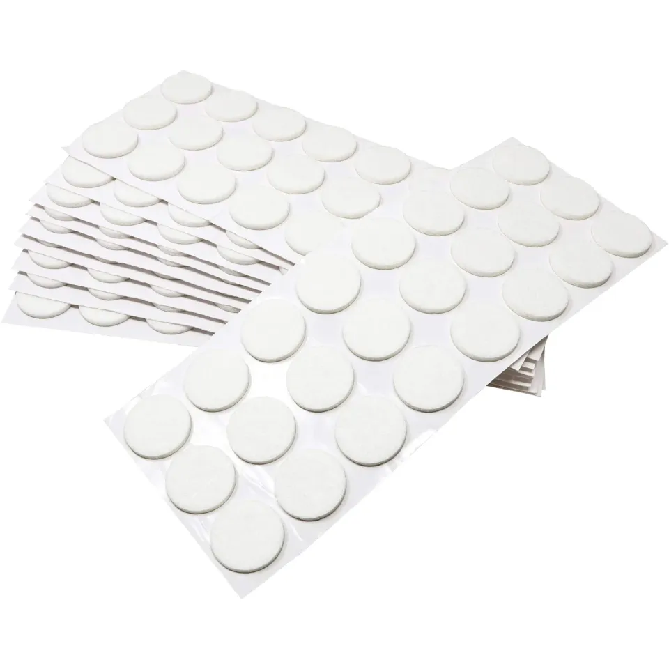 Adsamm Quality Ø 28 mm feltrini autoadesivi 240 pezzi bianchi 3,5mm