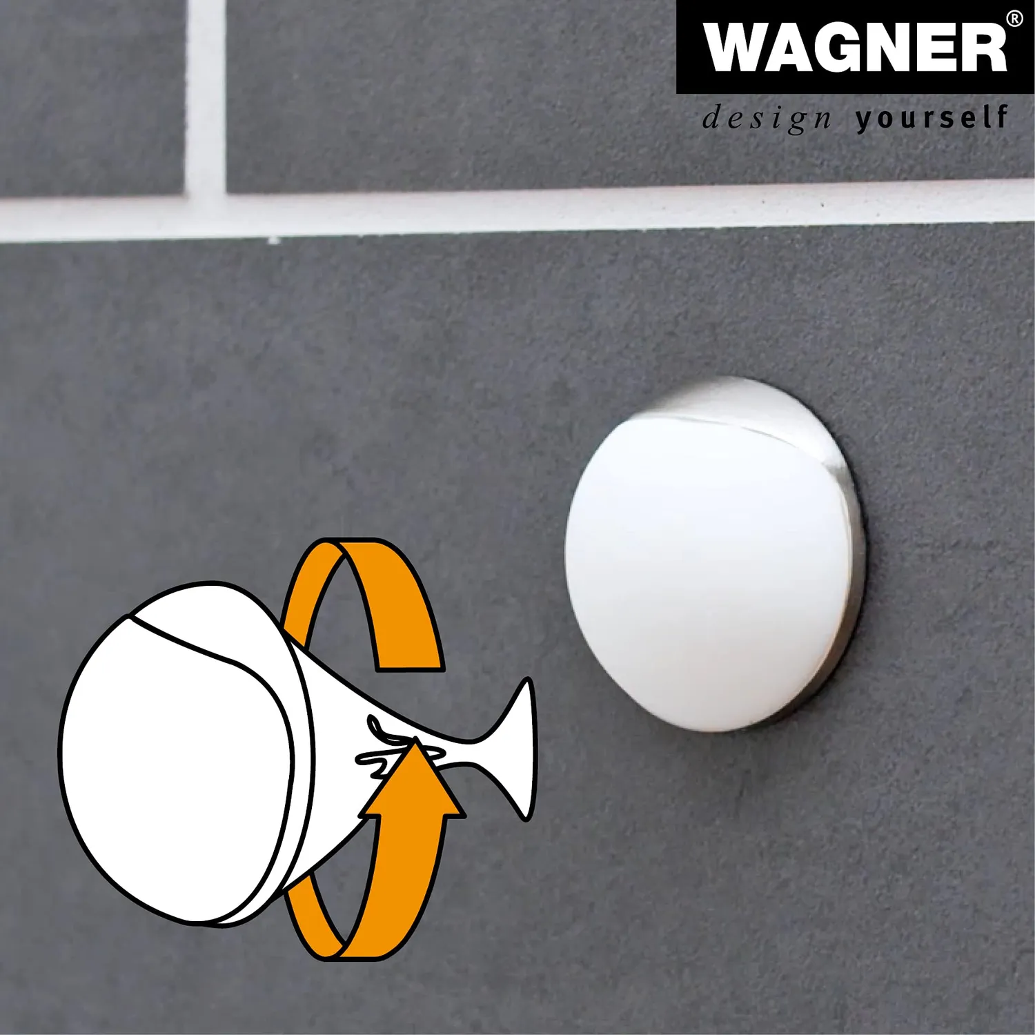Wagner Fermaporta muro avvitare incollare 38 mm