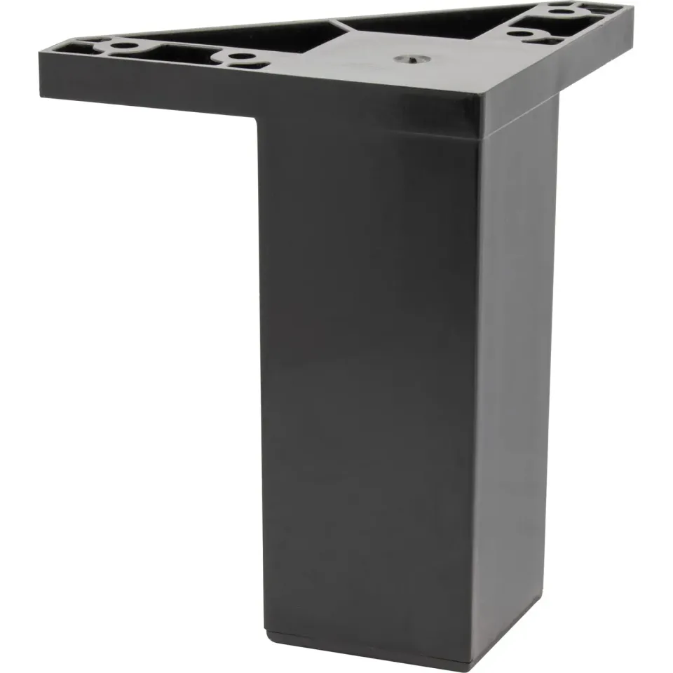 Wagner Design 12022101 gamba quadrata nera 100 mm