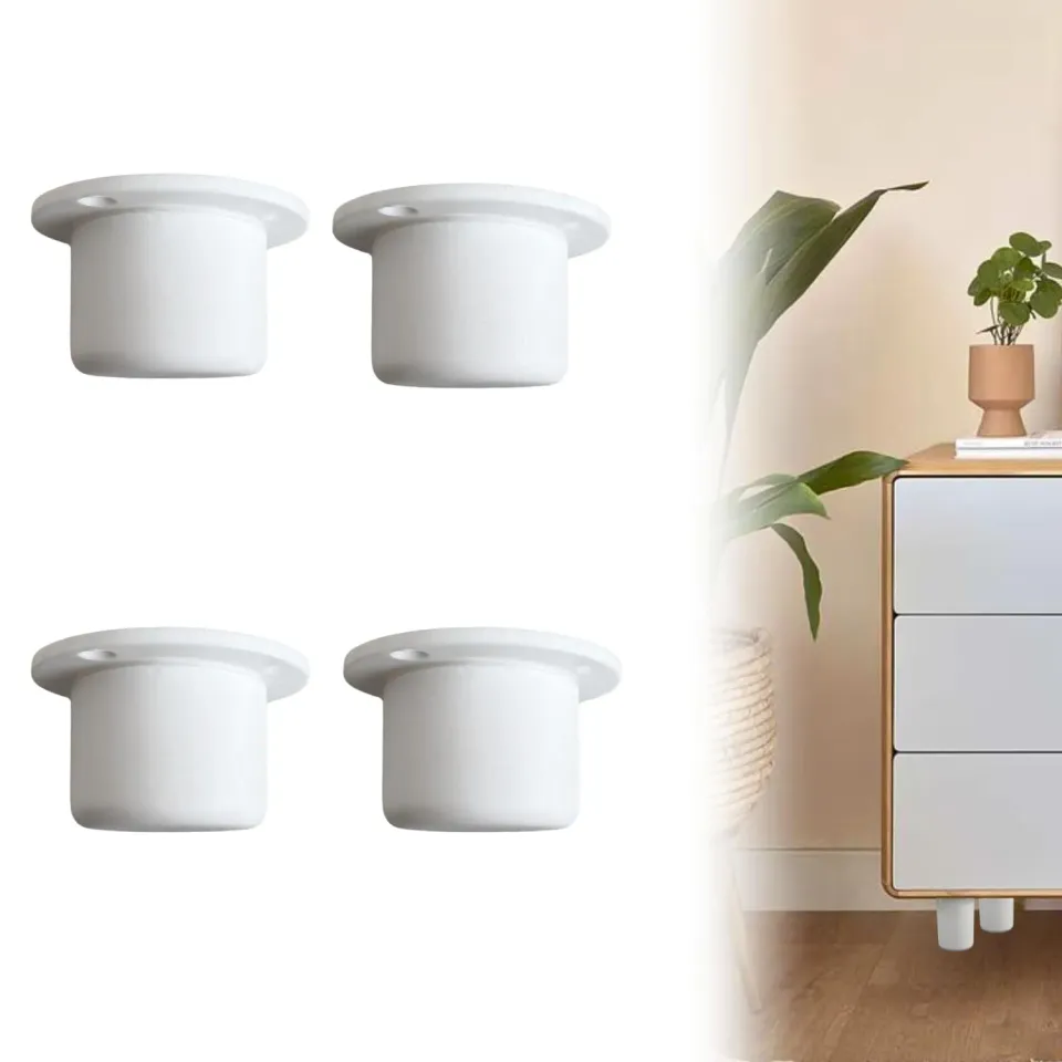 Indaux Sandy Piedino Regolabile 35-50 mm Bianco 4 Pezzi