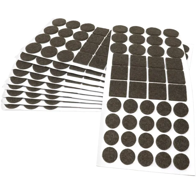 Adsamm 440 feltrini autoadesivi marroni assortiti 3,5 mm