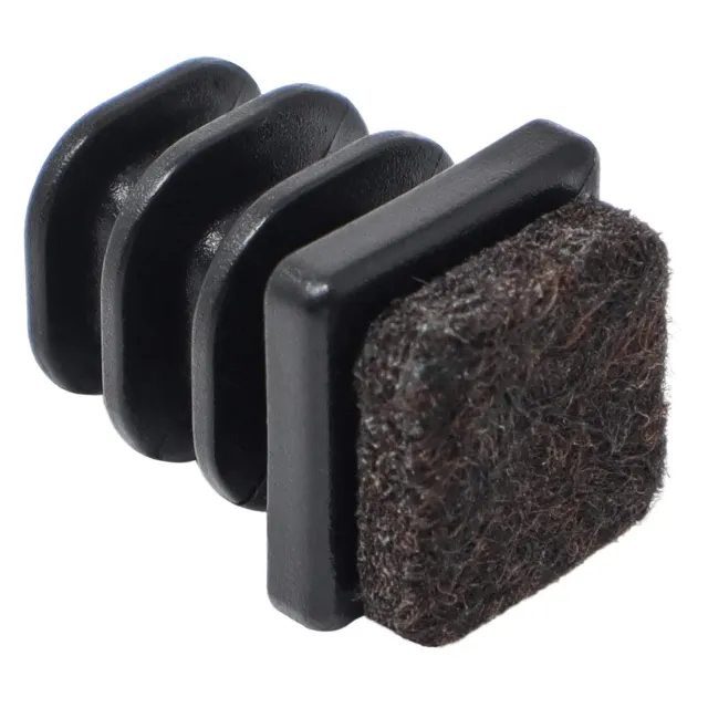 Adsamm puntali alettati con feltro quadrati 11-13 mm neri 100 pezzi