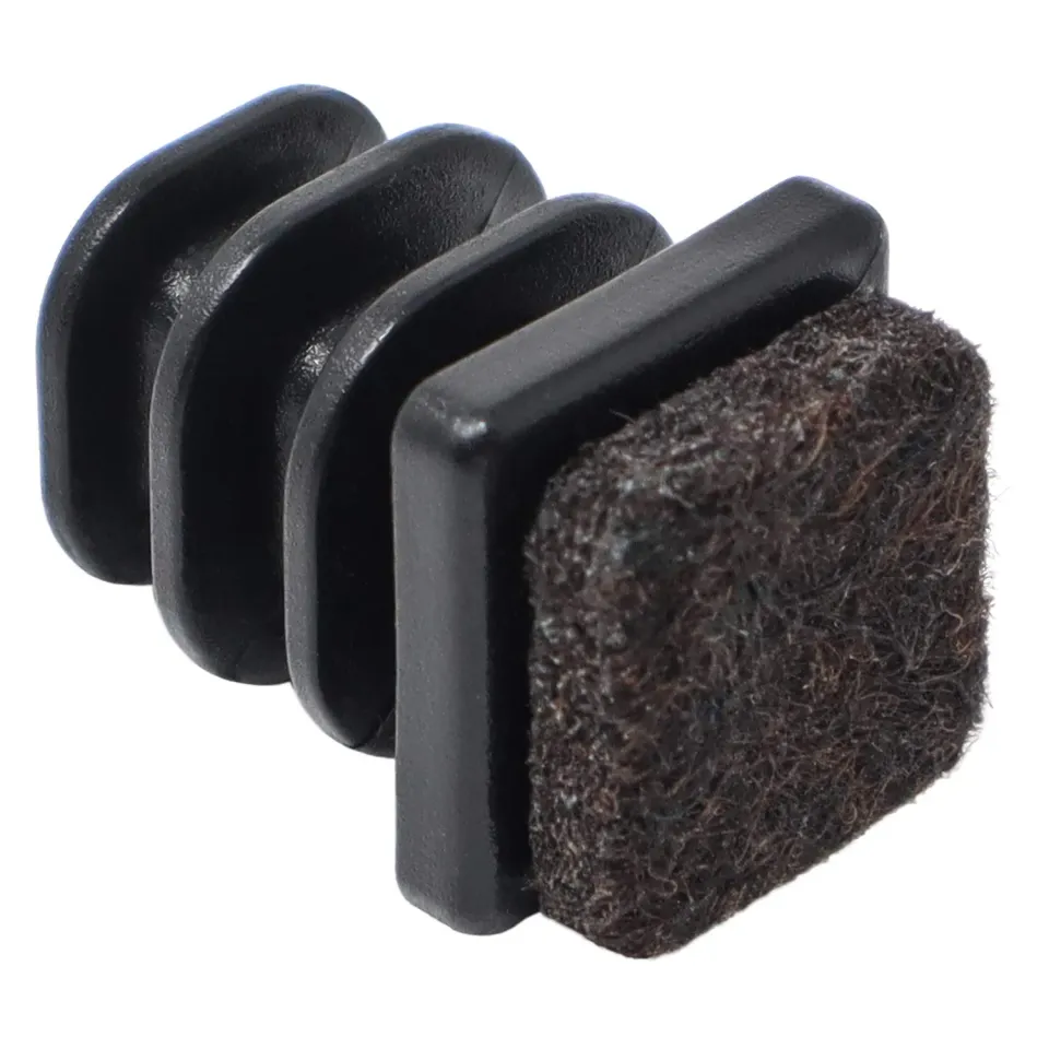 Adsamm puntali alettati con feltro quadrati 11-13 mm neri 100 pezzi