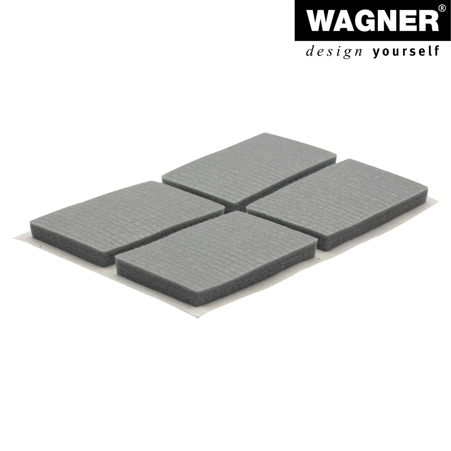Wagner Soft Pads 16033699 paracolpi adesivi grigi 8 pezzi 22x36mm