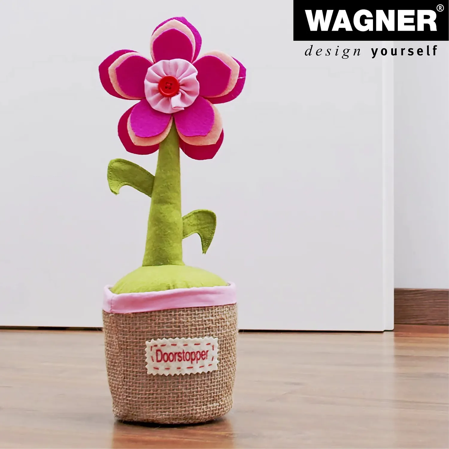 Wagner Pink Flower Fermaporta Tessuto Rosa 1500 g