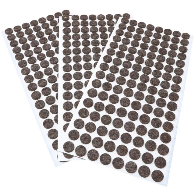 Adsamm Quality Feltrini Lana Tondi Ø 12 mm Marroni 384 pz 3 mm