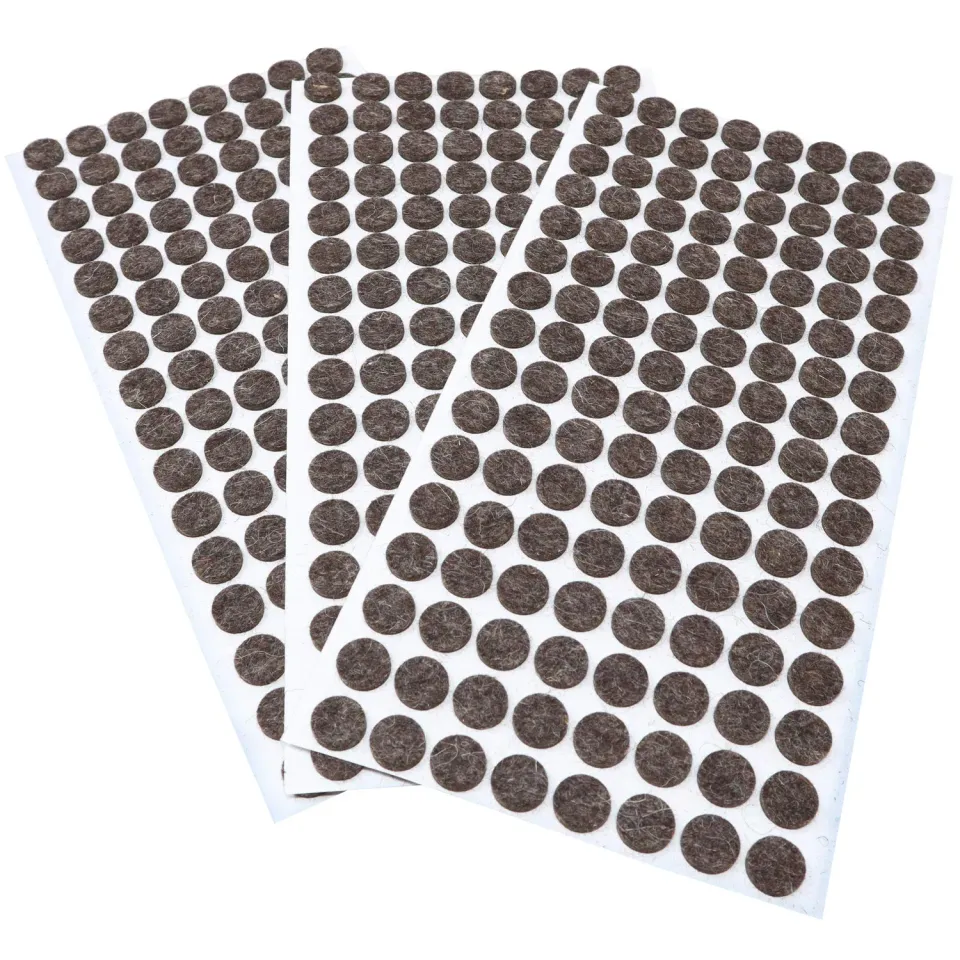 Adsamm Quality Feltrini Lana Tondi Ø 12 mm Marroni 384 pz 3 mm