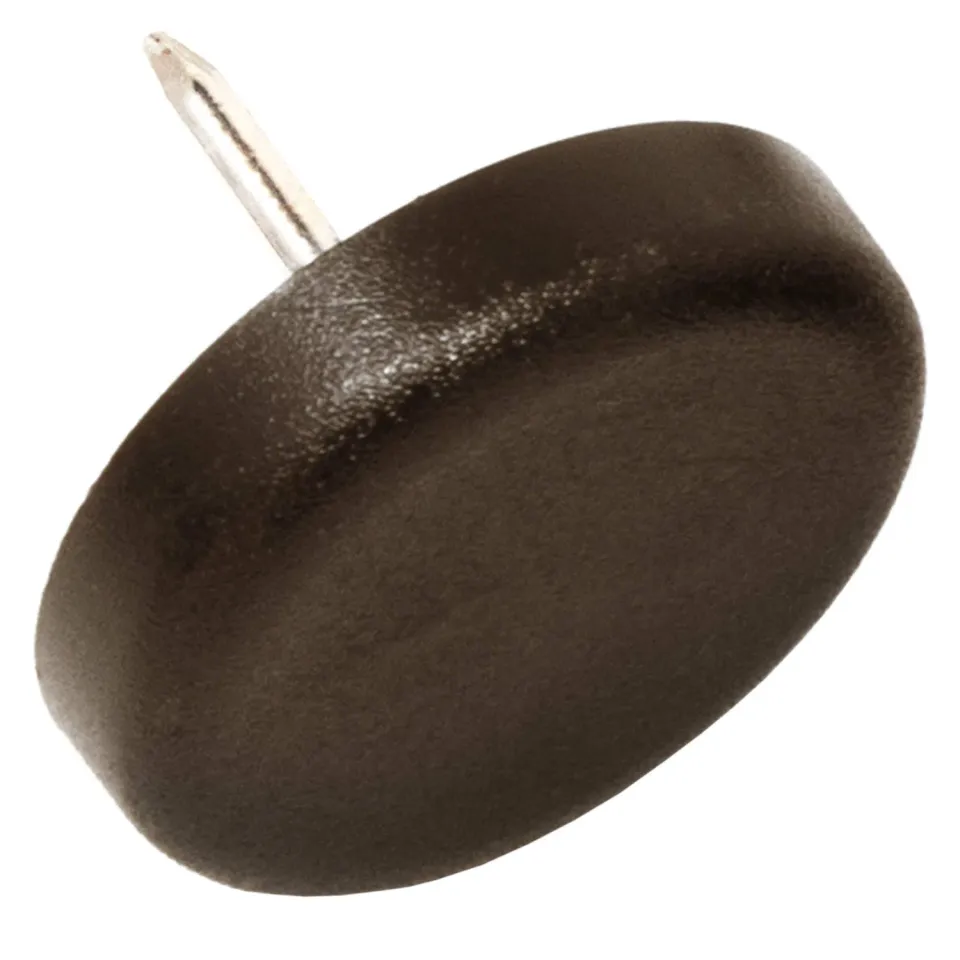 Adsamm PG-N-BR-25-16 Pattini Plastica Ø25 mm Marrone 16 pz