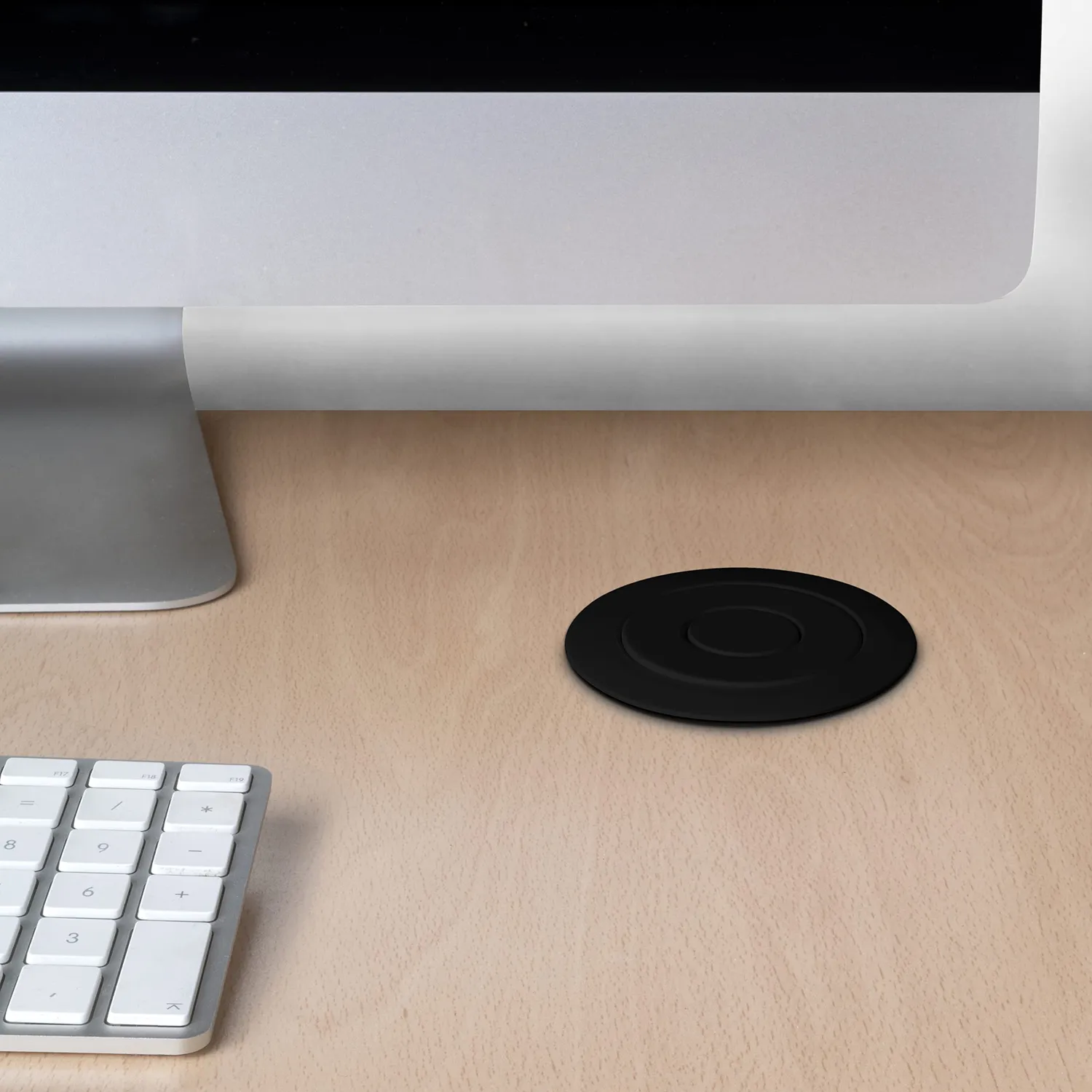 Emuca multipresa scomparsa 3 prese 2 USB nero Ø60